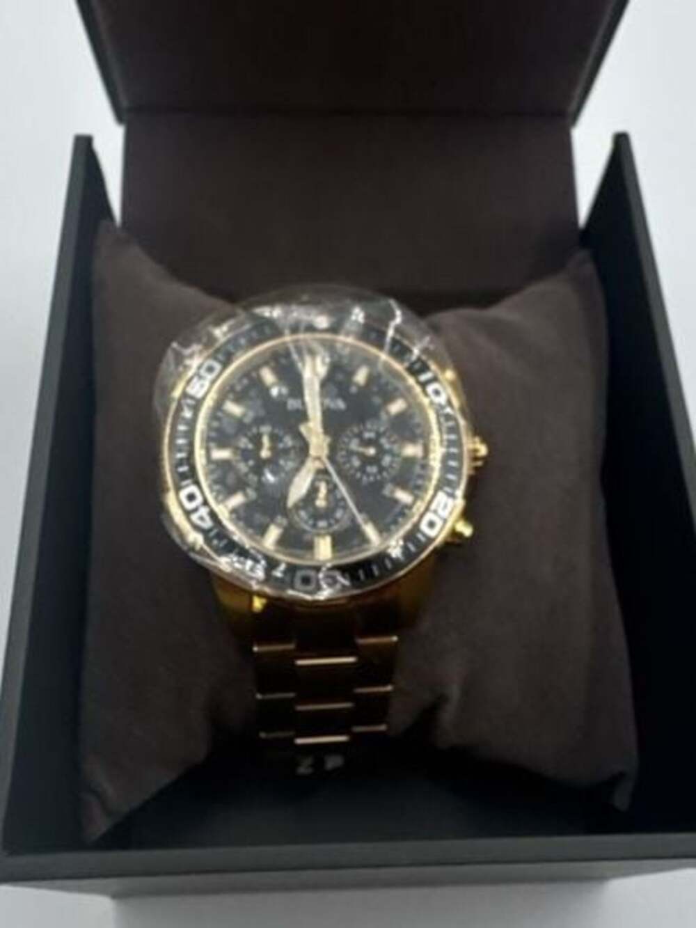 Bulova Men's Quartz Chronograph 98A248 Gold-Tone Stainless Steel Watch